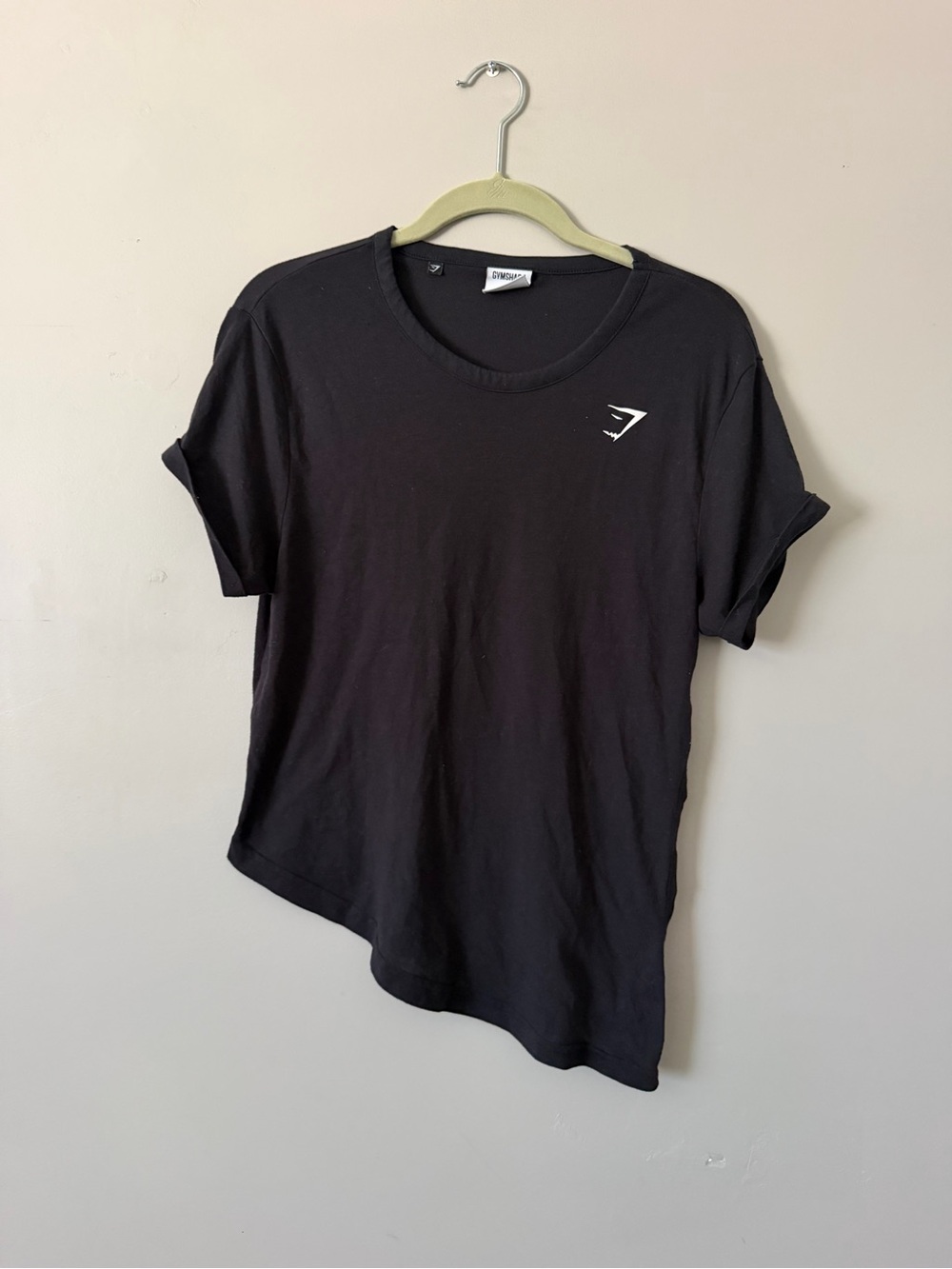 Gymshark Black Short Sleeve Logo Tee